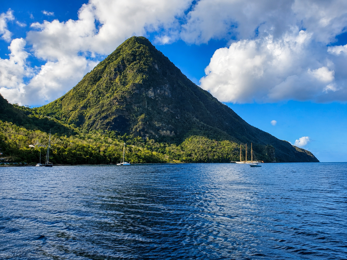 Full-Day Piton Catamaran & Waterfall Tour
