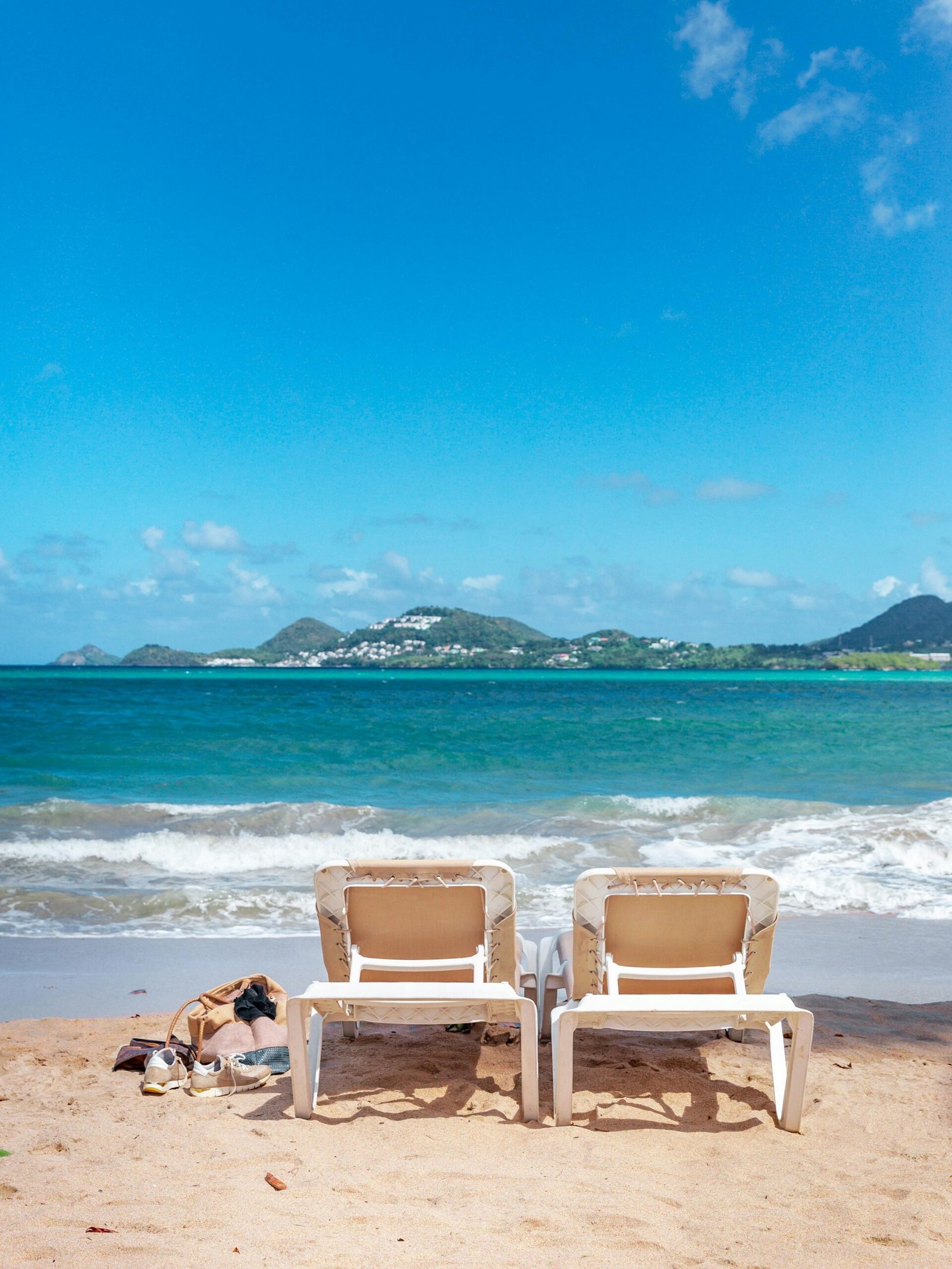 Romantic beach in Saint Lucia