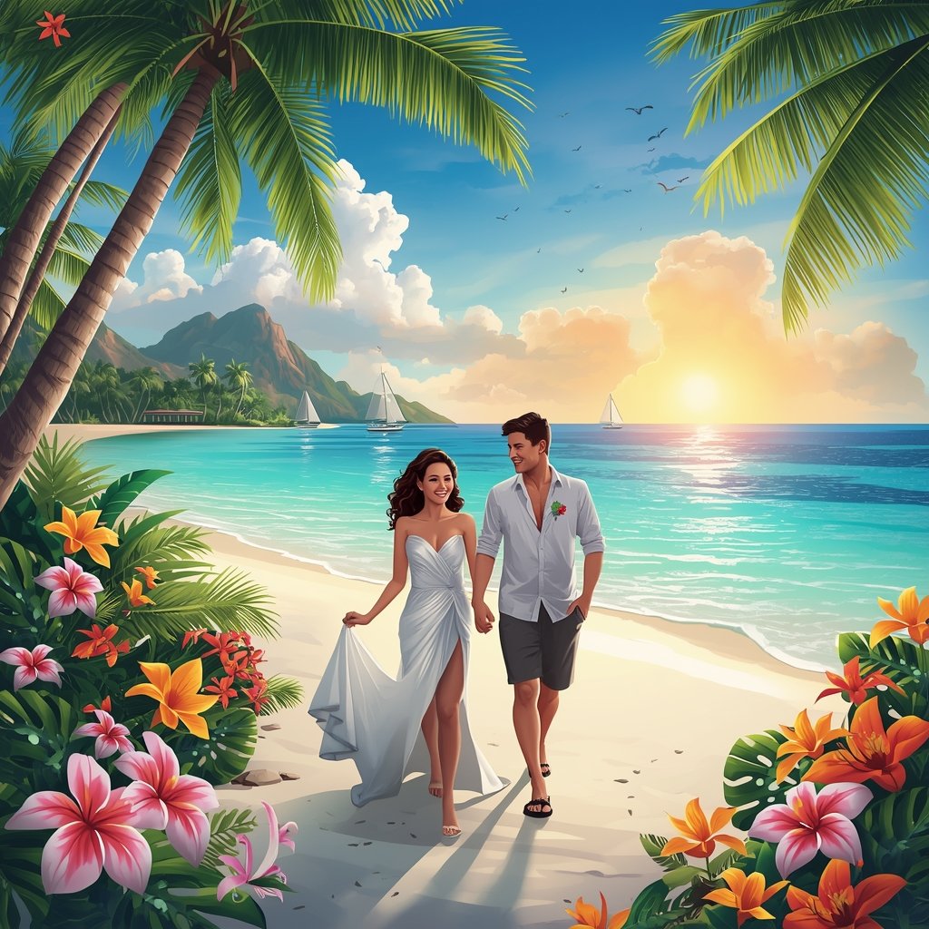 Romantic Caribbean getaway