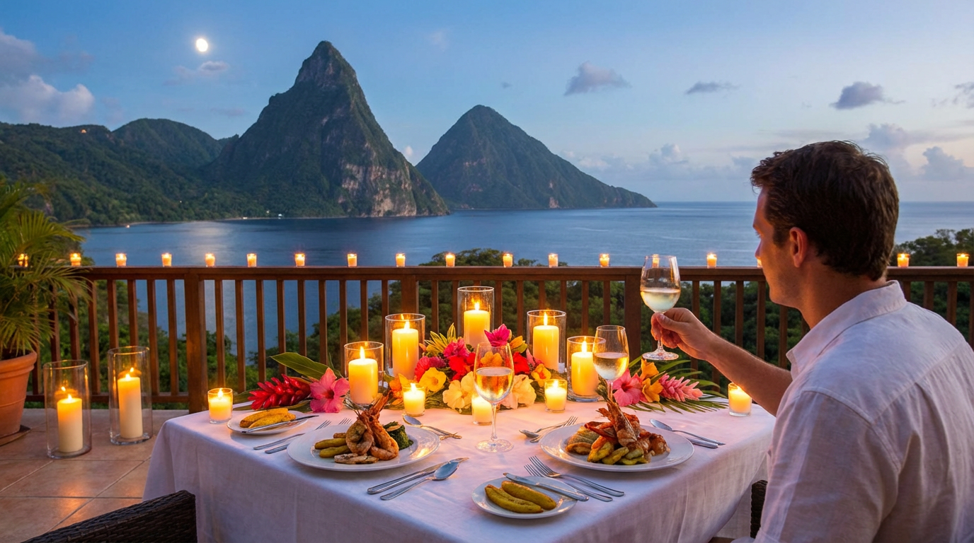 Luxury romantic resort in Saint Lucia